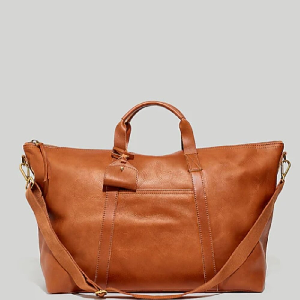 Madewell overnight bag in leather
